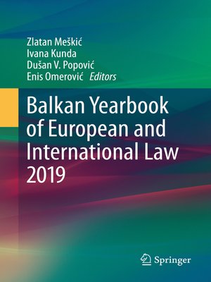 cover image of Balkan Yearbook of European and International Law 2019